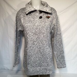 NHL Minnesota Wild Gray Speckled Knit Sweater Women’s Size Medium